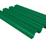 Профнастил Н75 зелёный RAL 6029 0,5 мм