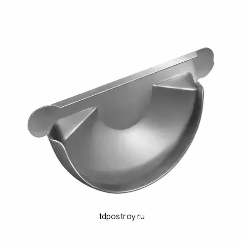 Заглушка желоба 125/100 RAL8017